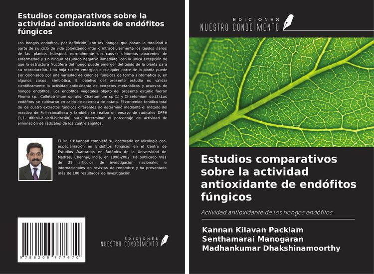 Produktbild: Estudios comparativos sobre la actividad antioxidante de end&oacute;fitos f&uacute;ngicos