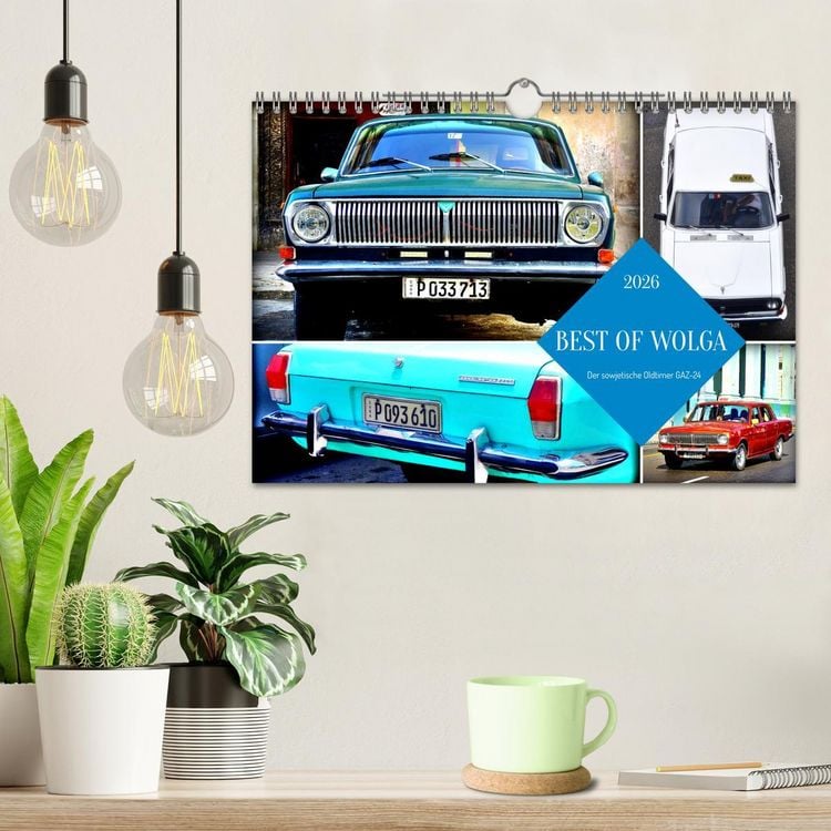 Produktbild: BEST OF WOLGA - Der sowjetische Oldtimer GAZ-24 (Wandkalender 2026 DIN A4 quer), CALVENDO Monatskalender