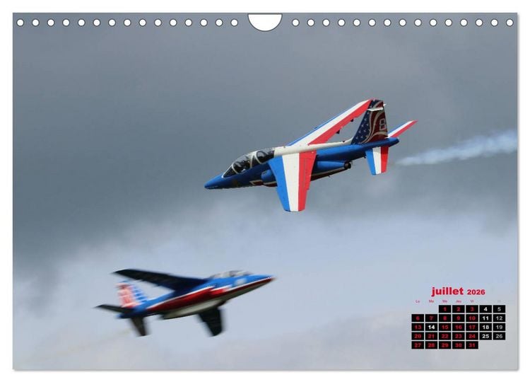 Produktbild: Les ailes fran&ccedil;aises (Calendrier mural 2026 DIN A4 vertical), CALVENDO calendrier mensuel