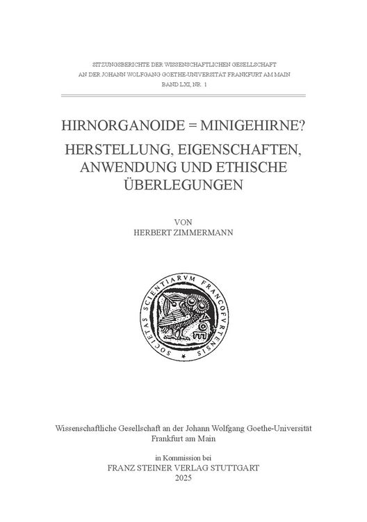 Produktbild: Hirnorganoide = Minigehirne?