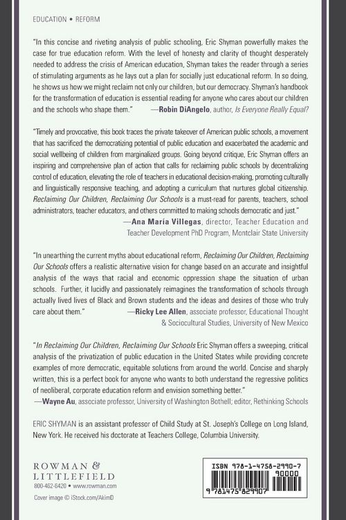 Produktbild: Reclaiming Our Children, Reclaiming Our Schools