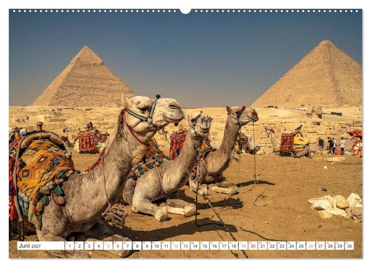 Produktbild: &Auml;gypten - Kairo + Gizeh (Wandkalender 2027 DIN A2 quer), CALVENDO Monatskalender
