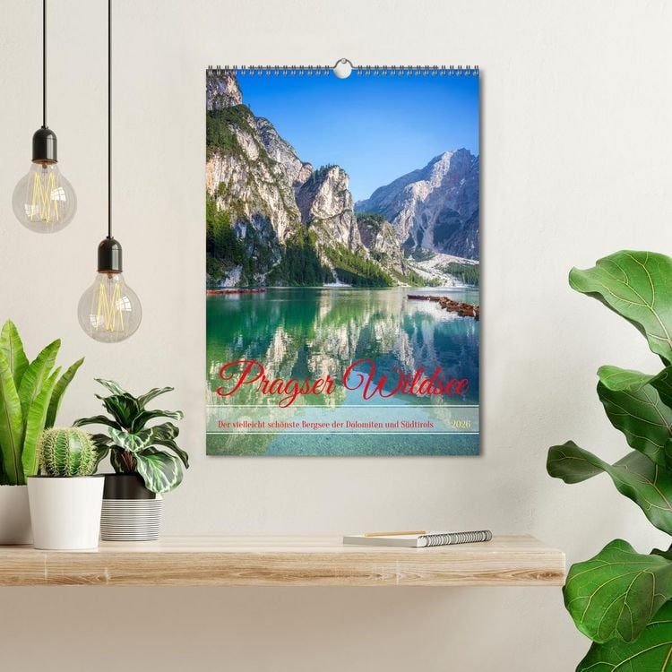 Produktbild: Pragser Wildsee - Der vielleicht sch&ouml;nste Bergsee der Dolomiten und S&uuml;dtirols (Wandkalender 2026 DIN A3 hoch), CALVENDO Monatskalender