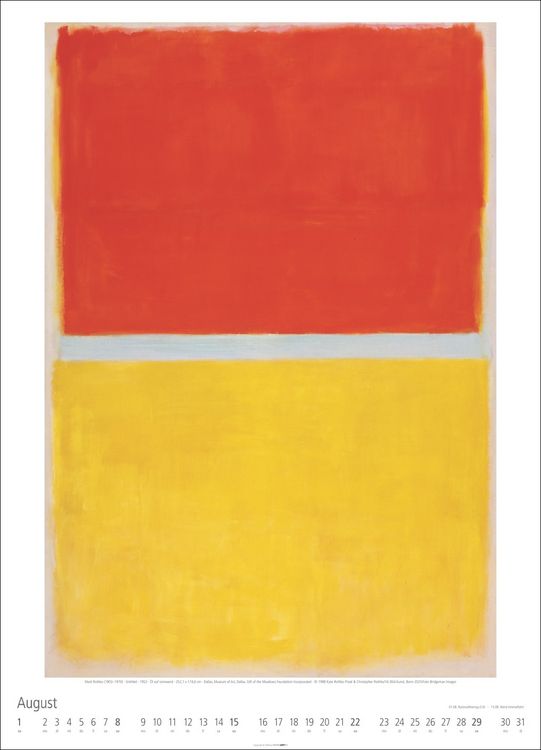 Produktbild: Mark Rothko Kalender 2027