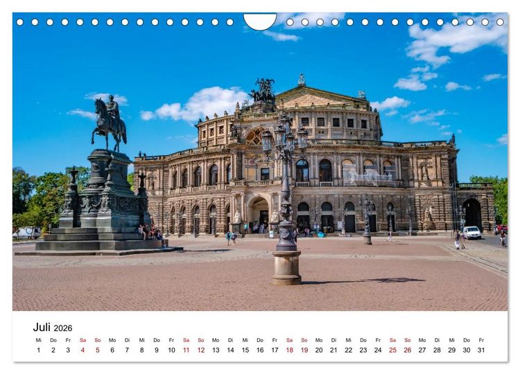 Produktbild: Dresden, Atmosph&auml;re der Altstadt (Wandkalender 2026 DIN A4 quer), CALVENDO Monatskalender