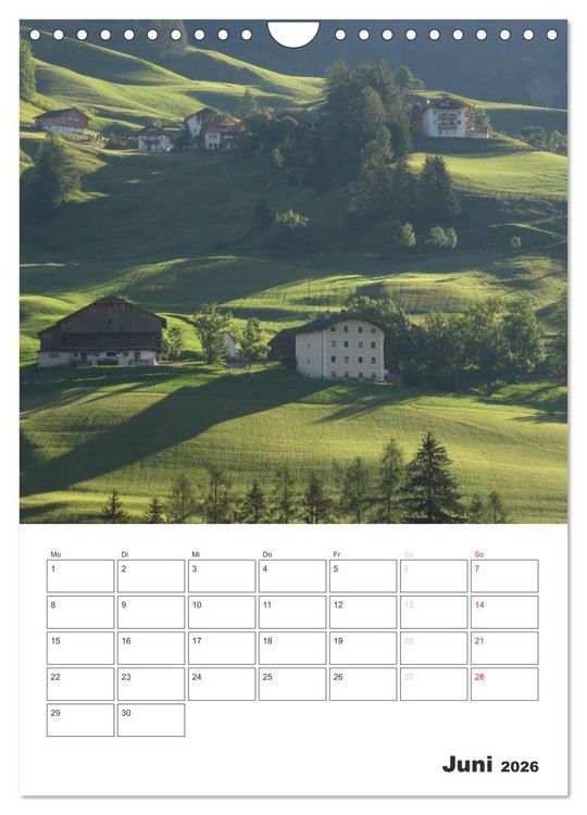 Produktbild: Alta Badia &ndash; Traumlandschaft f&uuml;r Bergsteiger und Wanderer (Wandkalender 2026 DIN A4 hoch), CALVENDO Monatskalender