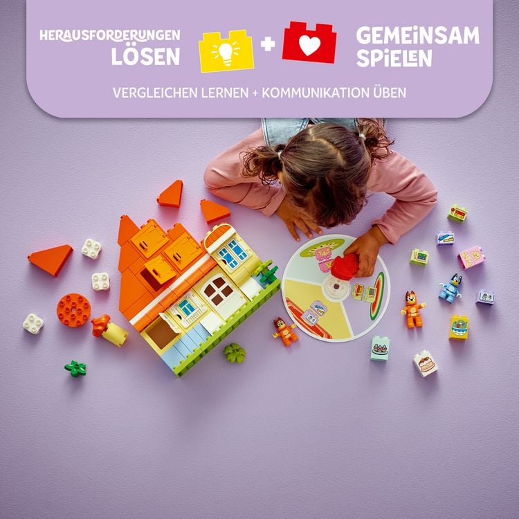 Produktbild: LEGO DUPLO Bluey: Blueys Familienhaus mit Memory-Spiel - Spielzeug 10459