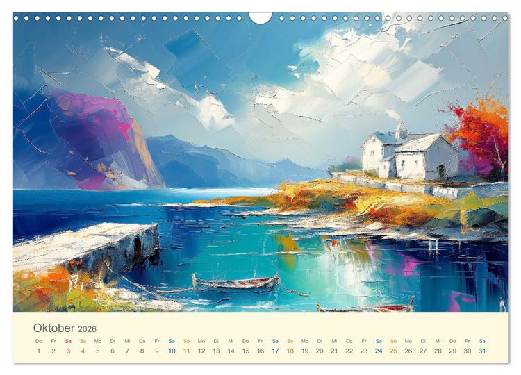 Produktbild: Impressionistische Naturlandschaften (Wandkalender 2026 DIN A3 quer), CALVENDO Monatskalender
