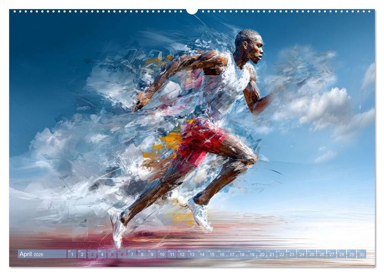 Produktbild: Gro&szlig;e Momente des Sports (Wandkalender 2026 DIN A2 quer), CALVENDO Monatskalender
