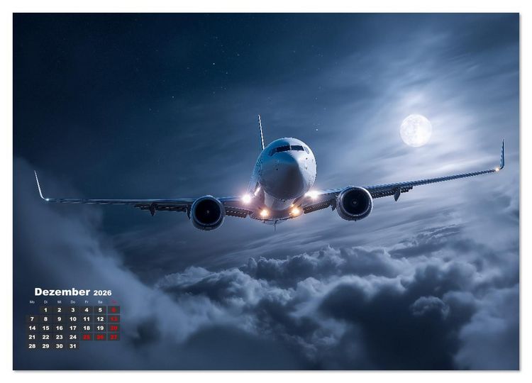Produktbild: Flugzeuge hautnah - Flugzeugkalender f&uuml;r Flugzeugliebhaber (Wandkalender 2026 DIN A3 quer), CALVENDO Monatskalender