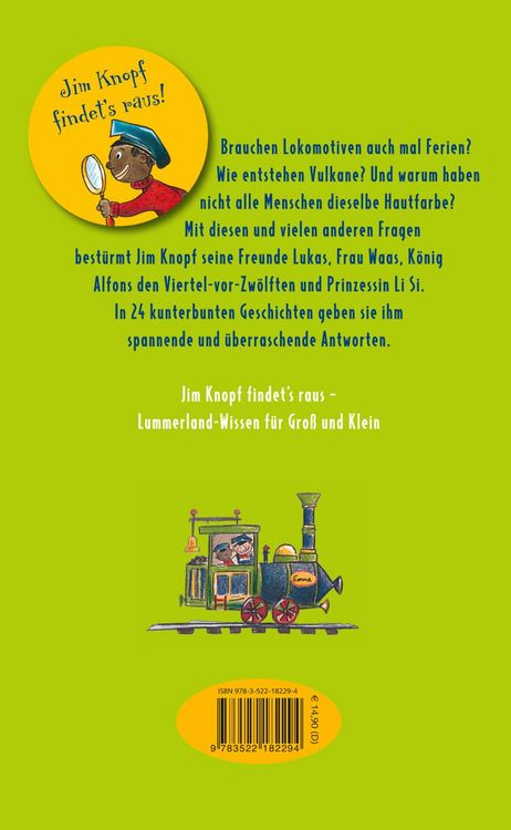 Produktbild: Jim Knopf: Jim Knopf findet's raus - Geschichten &uuml;ber Lokomotiven, Vulkane und Scheinriesen