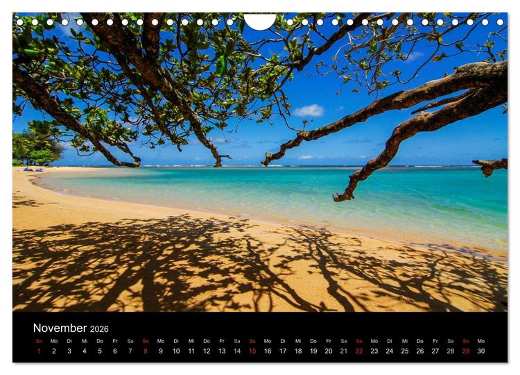 Produktbild: The Unknown HAWAII (Wandkalender 2026 DIN A4 quer), CALVENDO Monatskalender