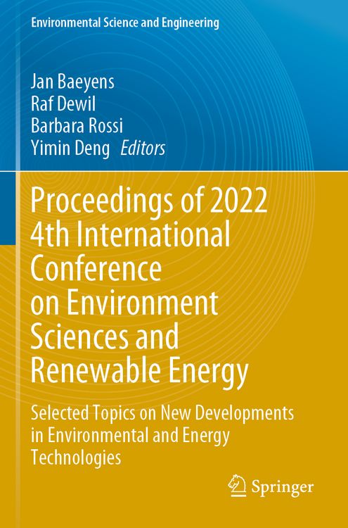 Produktbild: Proceedings of 2022 4th International Conference on Environment Sciences and Renewable Energy