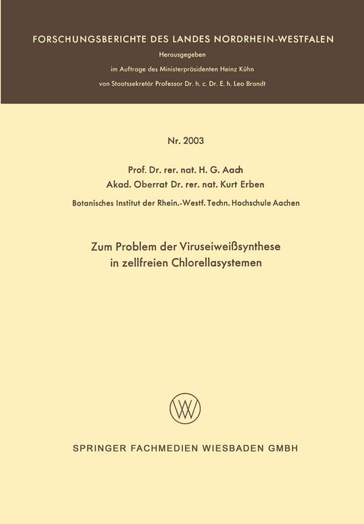 Produktbild: Zum Problem der Viruseiwei&szlig;synthese in zellfreien Chlorellasystemen