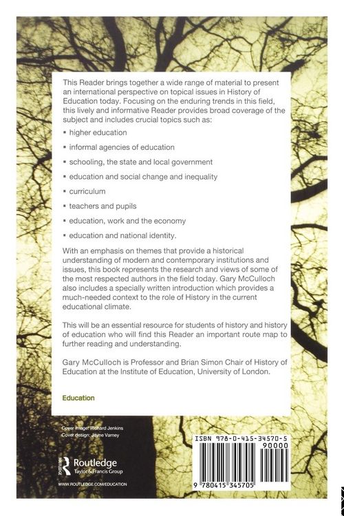 Produktbild: The RoutledgeFalmer Reader in the History of Education