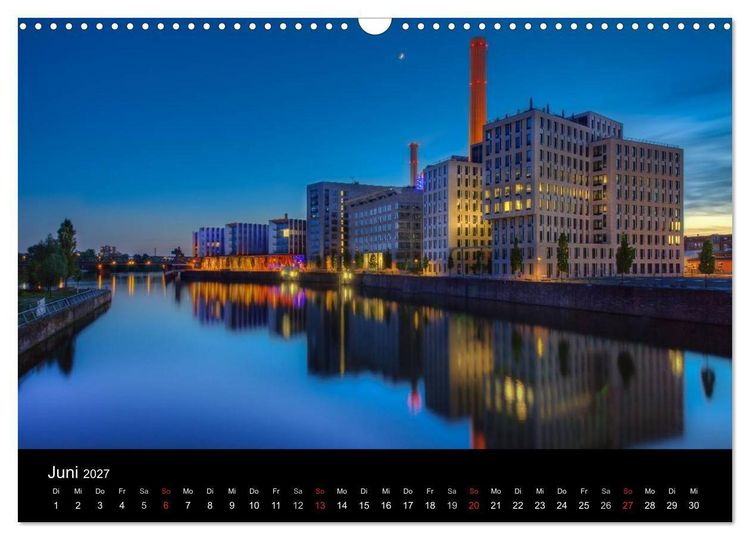 Produktbild: Frankfurt Skylights 2027 (Wandkalender 2027 DIN A3 quer), CALVENDO Monatskalender