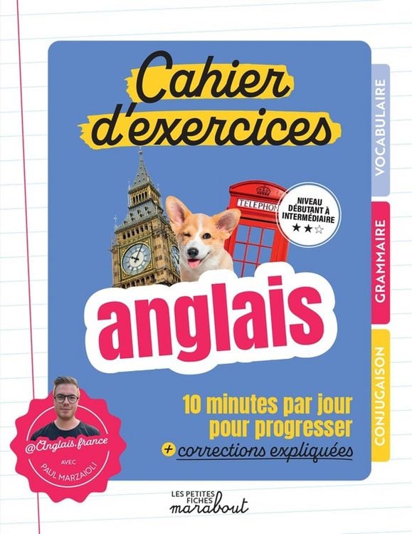 Produktbild: Anglais : cahier d'exercices : niveau d&eacute;butant &agrave; interm&eacute;diaire