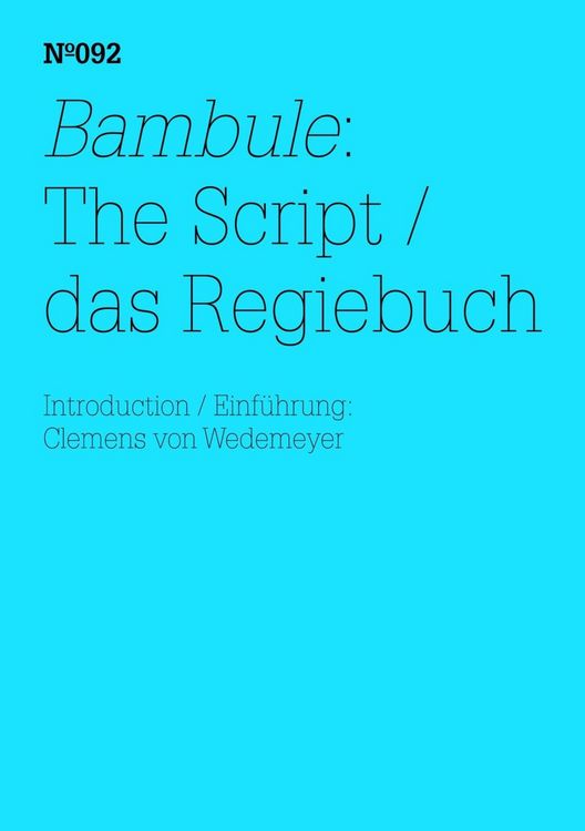 Produktbild: Bambule: Das Regiebuch