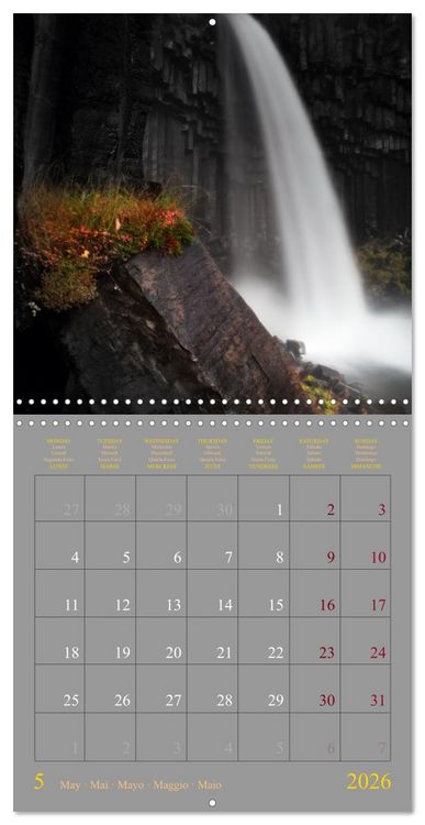 Produktbild: Iceland - the land of ice and fire (Wall Calendar 2026 12 &times; 12 Inch) CALVENDO 12 Month Wall Calendar