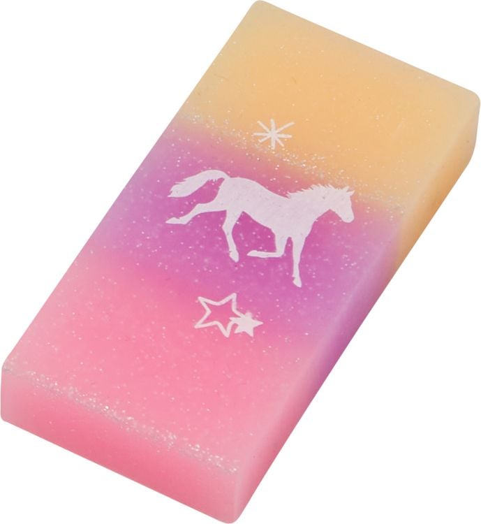 Produktbild: Glitzer Radiergummi / Pferdefreunde