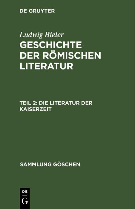 Produktbild: Die Literatur der Kaiserzeit