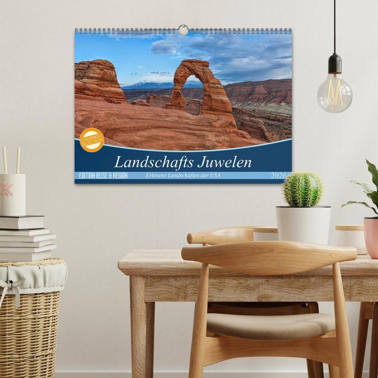 Produktbild: Landschafts Juwelen - Erlesene Landschaften der USA (Wandkalender 2026 DIN A3 quer), CALVENDO Monatskalender