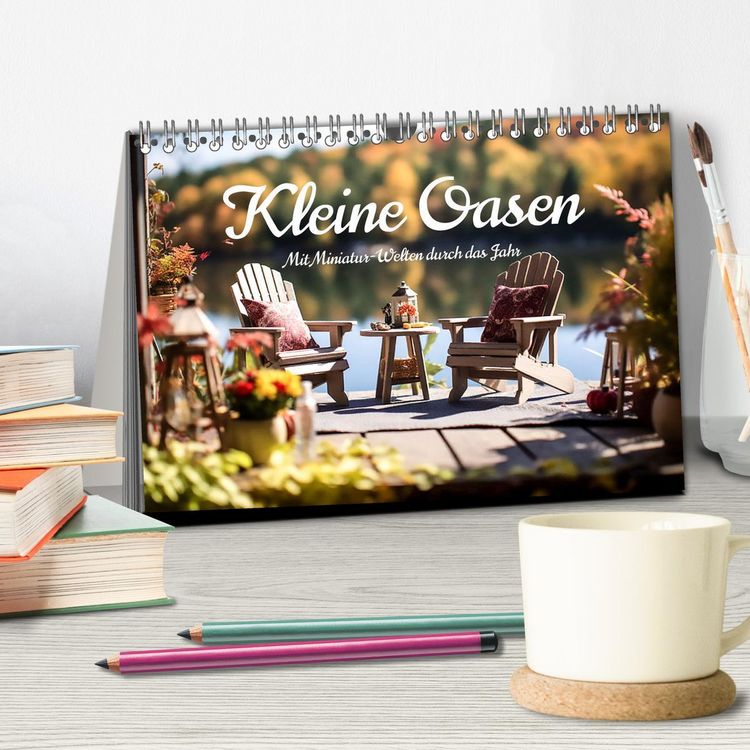 Produktbild: Kleine Oasen (Tischkalender 2026 DIN A5 quer), CALVENDO Monatskalender