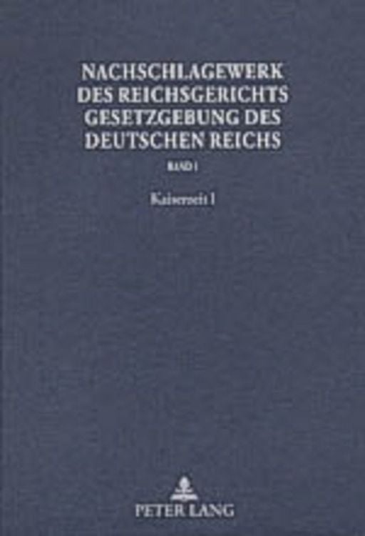 Produktbild: Nachschlagewerk des Reichsgerichts &ndash; Gesetzgebung des Deutschen Reichs