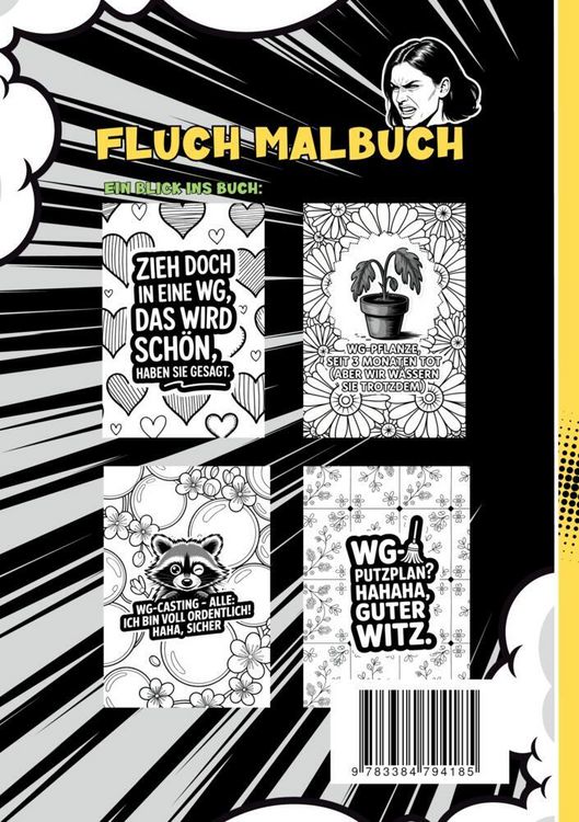 Produktbild: Schimpfmalbuch WG Leben