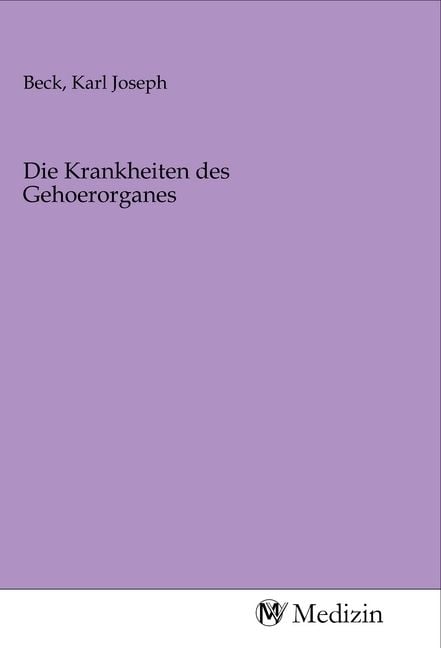 Produktbild: Die Krankheiten des Gehoerorganes