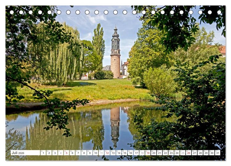 Produktbild: Th&uuml;ringen - Weimar (Tischkalender 2026 DIN A5 quer), CALVENDO Monatskalender