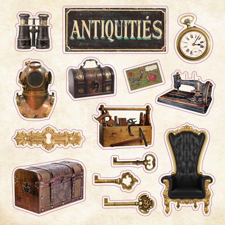 Produktbild: The Sticker Book of Curiosities (Over 750 Stickers)