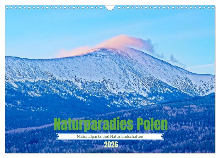 Produktbild: Naturparadies Polen (Wandkalender 2026 DIN A3 quer), CALVENDO Monatskalender