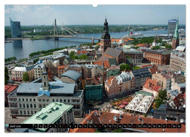Produktbild: Lettlands Sch&ouml;nheiten (hochwertiger Premium Wandkalender 2026 DIN A2 quer), Kunstdruck in Hochglanz