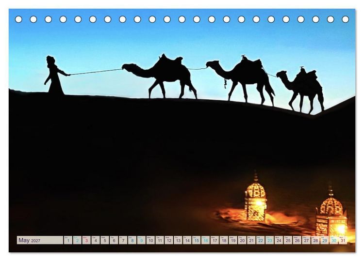Produktbild: Marocco&rsquo;s Silent Desert (Desk Calendar 2027 DIN A5 landscape), CALVENDO 12 Month DeskCalendar