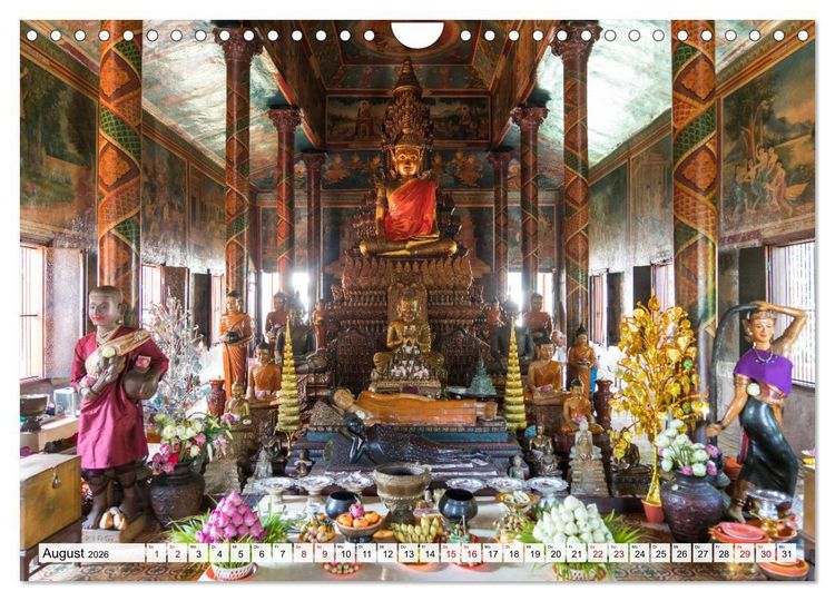 Produktbild: Asiens Tempel (Wandkalender 2026 DIN A4 quer), CALVENDO Monatskalender