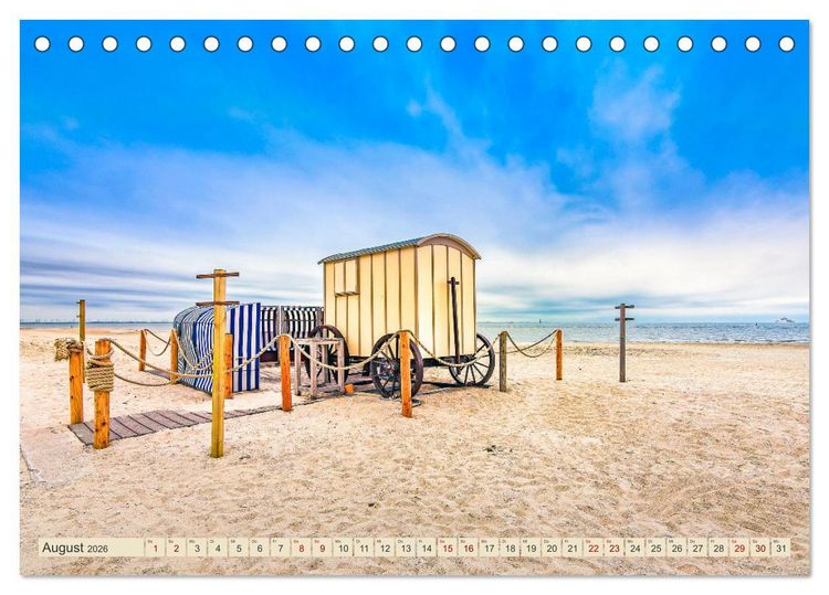 Produktbild: NORDERNEY - Meine Liebe zur Nordseeinsel (Tischkalender 2026 DIN A5 quer), CALVENDO Monatskalender