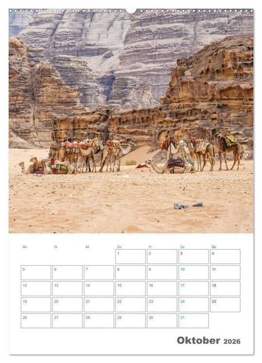 Produktbild: Jordanien ein Schatz im Orient (Wandkalender 2026 DIN A2 hoch), CALVENDO Monatskalender