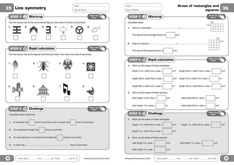 Produktbild: Letts 5-Minute Maths Mastery Age 8-9