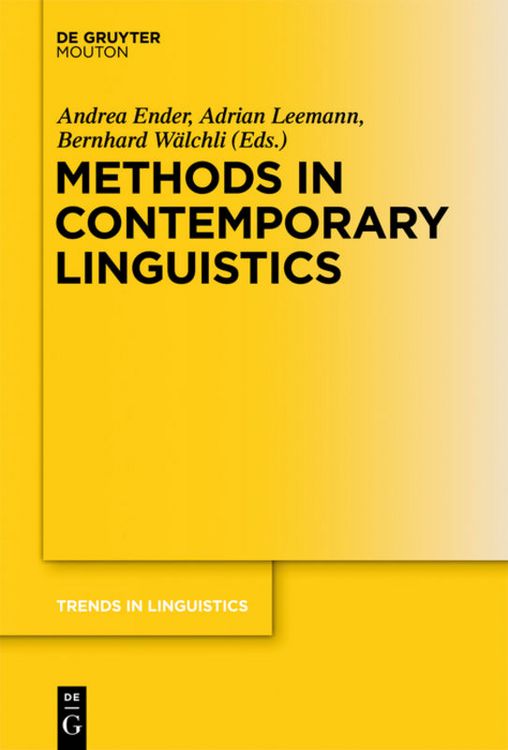 Produktbild: Methods in Contemporary Linguistics