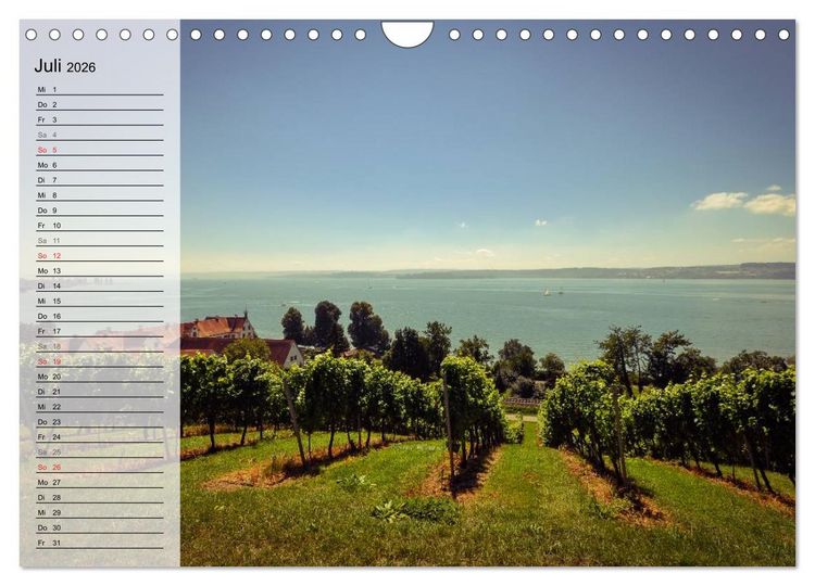 Produktbild: Unterwegs am Bodensee (Wandkalender 2026 DIN A4 quer), CALVENDO Monatskalender