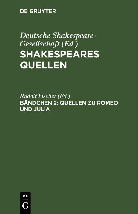 Produktbild: Quellen zu Romeo und Julia
