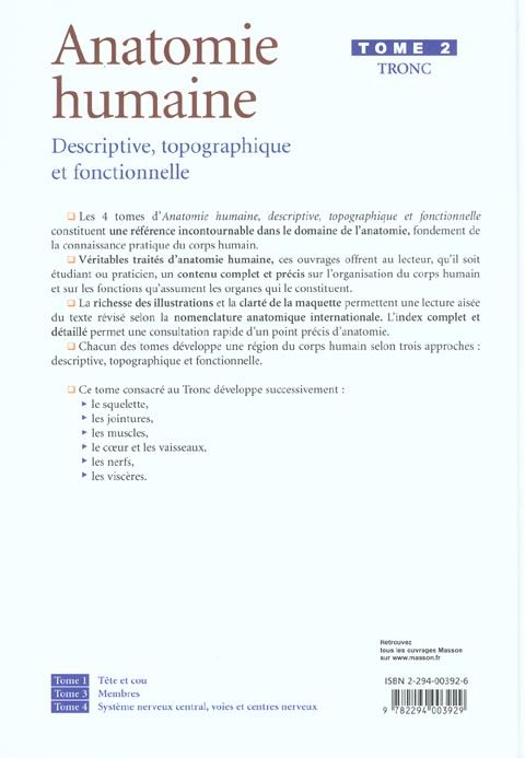 Produktbild: Anatomie humaine : descriptive, topographique et fonctionnelle