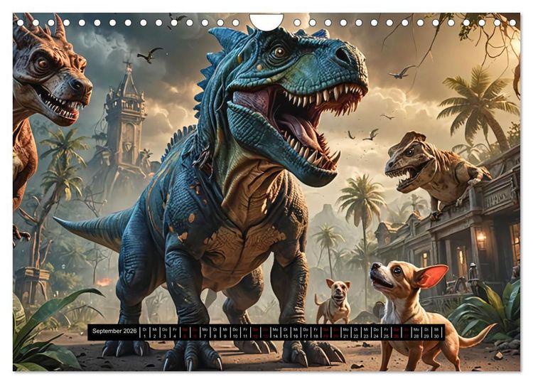 Produktbild: Tiere - damals und heute (Wandkalender 2026 DIN A4 quer), CALVENDO Monatskalender