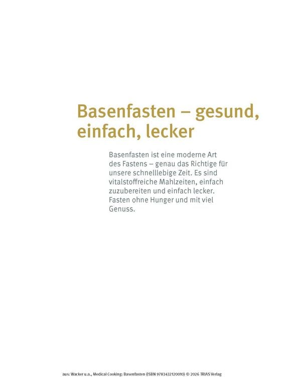 Produktbild: Medical Cooking: Basenfasten