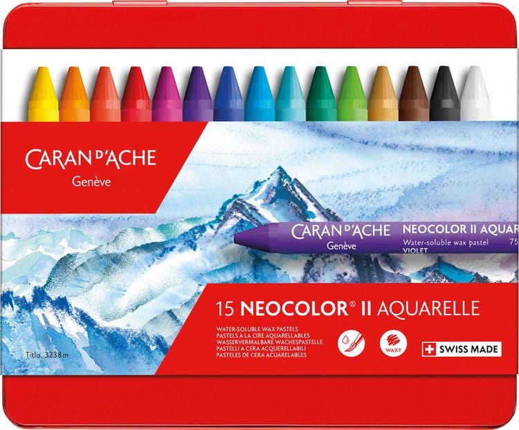 Produktbild: Caran d'Ache Wachsmalstifte NEOCOLOR II 15er Set