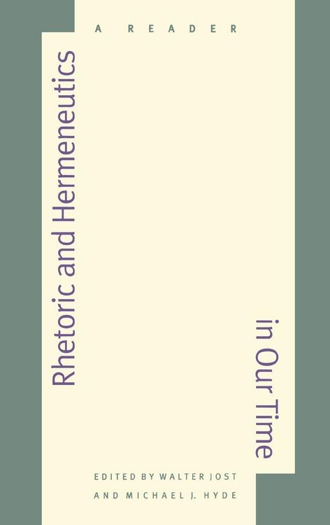 Produktbild: Rhetoric and Hermeneutics in Our Time