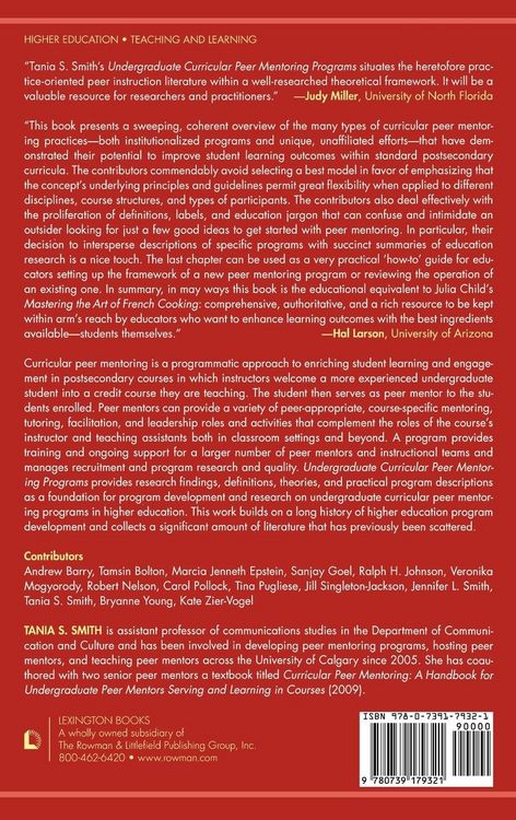 Produktbild: Undergraduate Curricular Peer Mentoring Programs