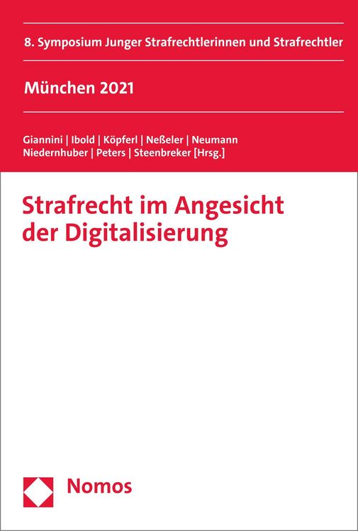 Produktbild: Strafrecht im Angesicht der Digitalisierung