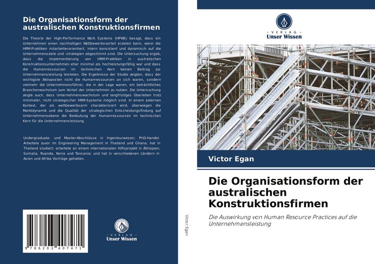 Produktbild: Die Organisationsform der australischen Konstruktionsfirmen